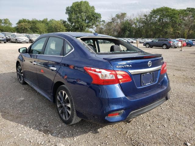 3N1CB7AP3HY314788 - 2017 NISSAN SENTRA SR BLUE photo 3