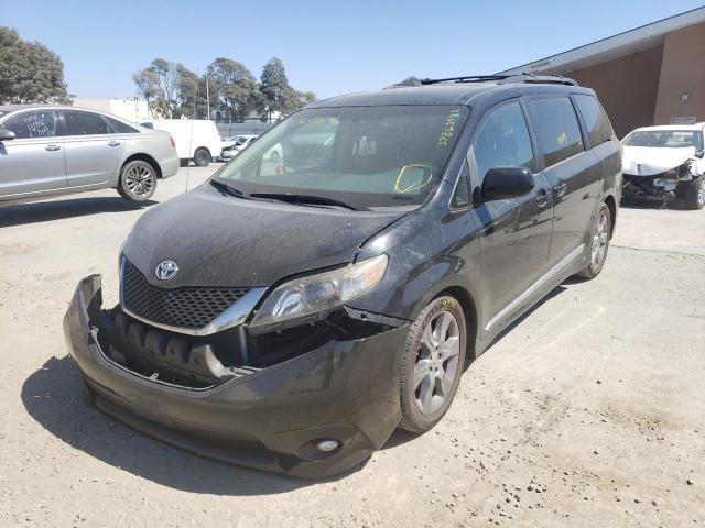 5TDXK3DC9CS241877 - 2012 TOYOTA SIENNA SPO BLACK photo 2