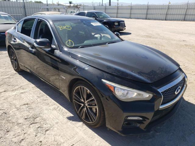 JN1AV7AP8FM790114 - 2015 INFINITI Q50 HYBRID BLACK photo 1