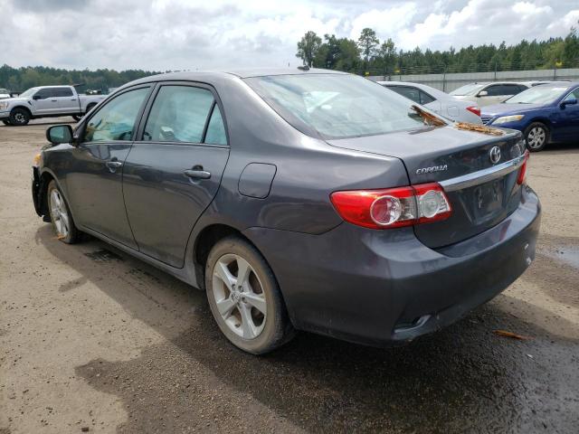 2T1BU4EEXBC579290 - 2011 TOYOTA CORROLLA GRAY photo 3