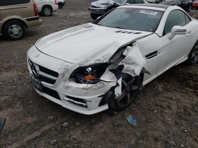 WDDPK4HA2FF107561 - 2015 MERCEDES-BENZ SLK 250 WHITE photo 9