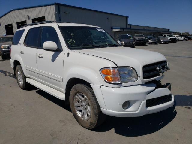 5TDZT34A22S095034 - 2002 TOYOTA SEQUOIA WHITE photo 1