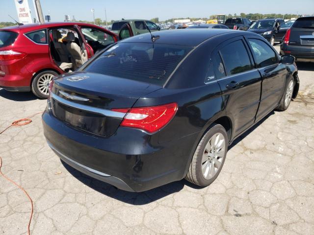 1C3CCBAB3CN317556 - 2012 CHRYSLER 200 LX BLACK photo 4