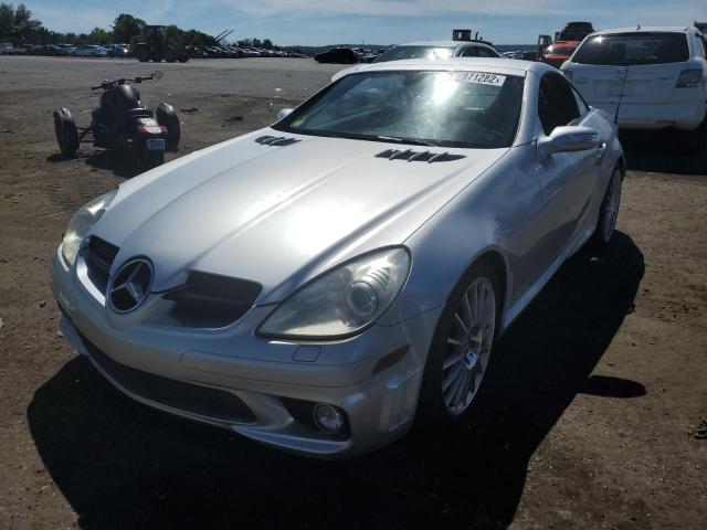 WDBWK73F76F103966 - 2006 MERCEDES-BENZ SLK 55 AMG SILVER photo 2