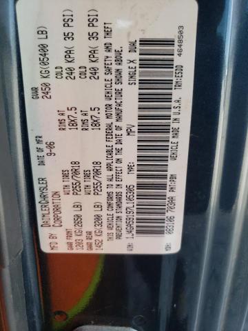 1J4GA59197L105305 - 2007 JEEP WRANGLER S BLUE photo 10