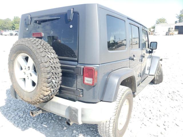 1J4GA59197L105305 - 2007 JEEP WRANGLER S BLUE photo 4