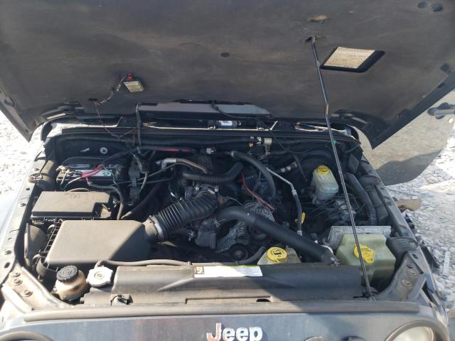 1J4GA59197L105305 - 2007 JEEP WRANGLER S BLUE photo 7