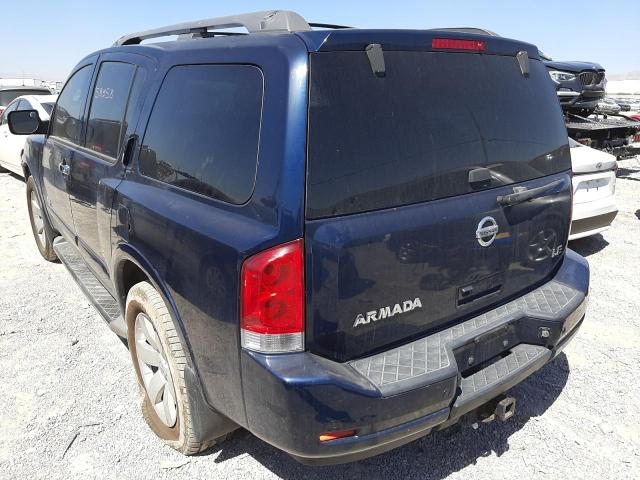 5N1AA08C88N622274 - 2008 NISSAN ARMADA SE BLUE photo 3