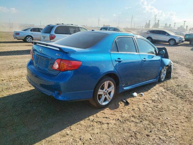 1NXBE40E69Z014743 - 2009 TOYOTA COROLLA XR 蓝色 照片 4