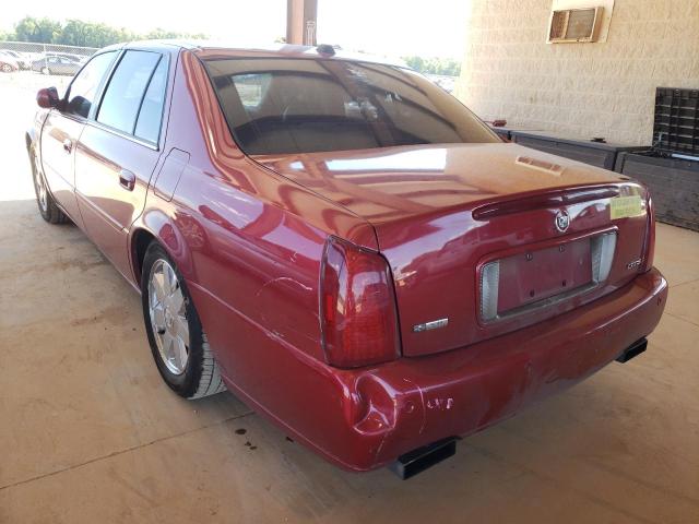 1G6KF57914U232259 - 2004 CADILLAC DEVILLE DT RED photo 3