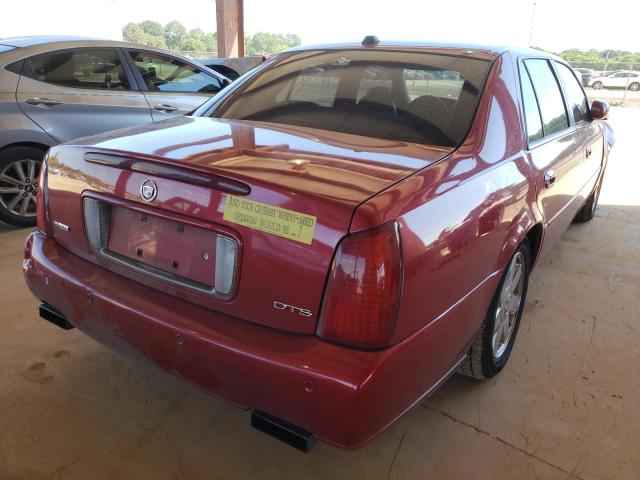 1G6KF57914U232259 - 2004 CADILLAC DEVILLE DT RED photo 4