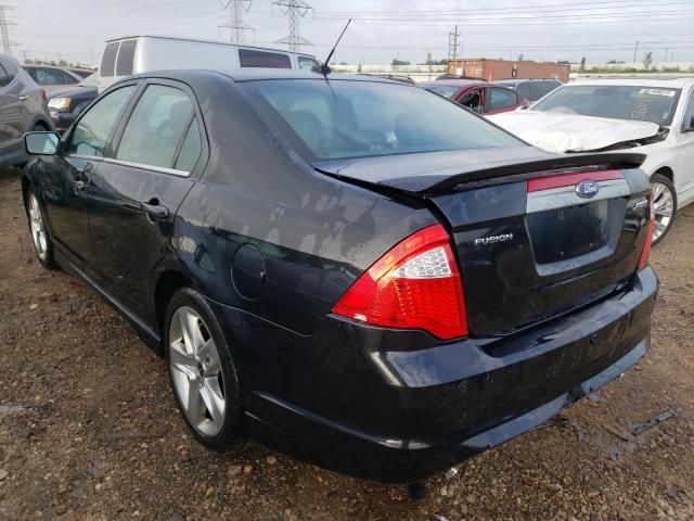 3FAHP0KC3BR327930 - 2011 FORD FUSION SPO BLACK photo 3