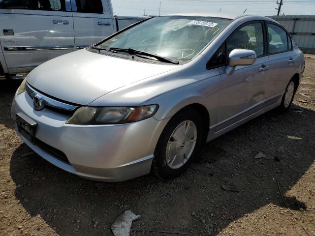 JHMFA36218S006857 - 2008 HONDA CIVIC HYBR SILVER photo 2