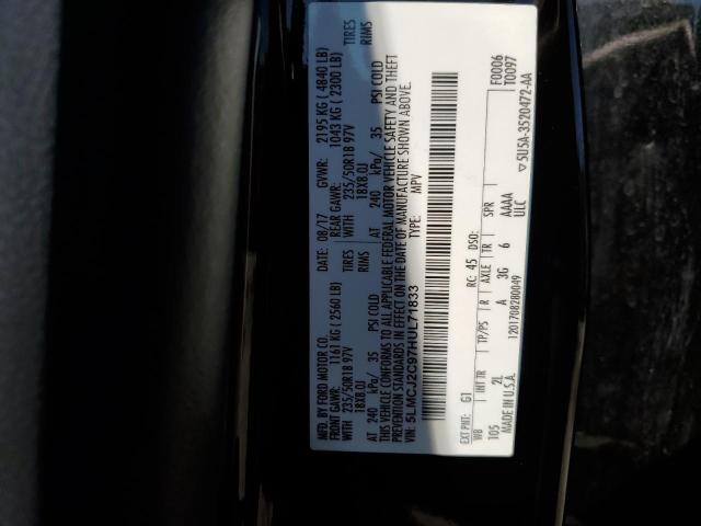 5LMCJ2C97HUL71833 - 2017 LINCOLN MKC SELECT BLACK photo 10