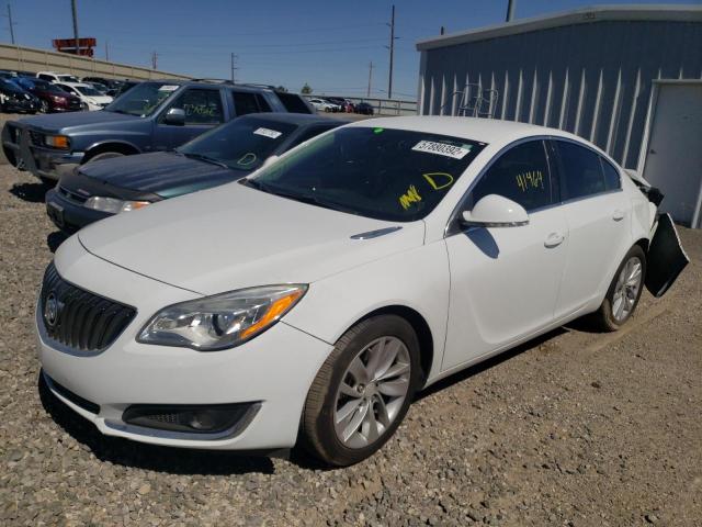 2G4GK5EX9F9283732 - 2015 BUICK REGAL WHITE photo 2