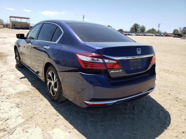 1HGCR2F36HA143008 - 2017 HONDA ACCORD LX BLUE photo 3