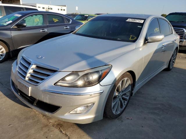 KMHGC4DHXDU250109 - 2013 HYUNDAI GENESIS 5. SILVER photo 2