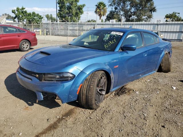 2C3CDXGJ3MH589642 - 2021 DODGE CHARGER SC BLUE photo 2