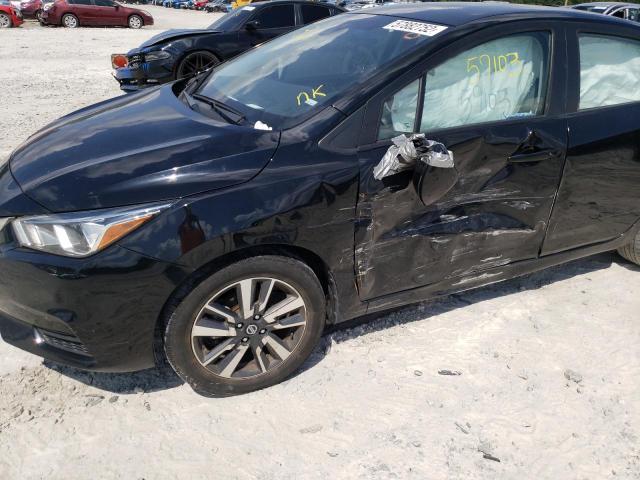 3N1CN8EV6LL863977 - 2020 NISSAN VERSA SV BLACK photo 9