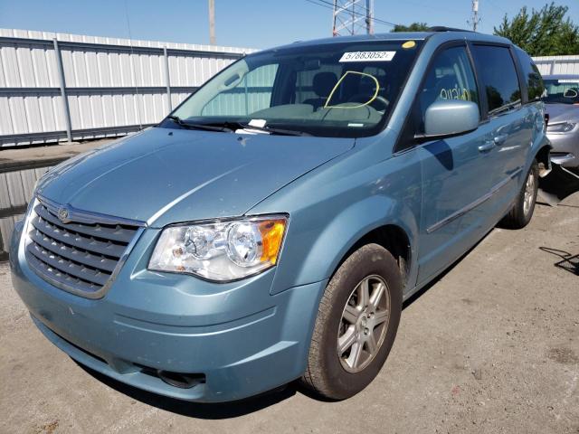 2A4RR5D16AR265911 - 2010 CHRYSLER TOWN & COU BLUE photo 2