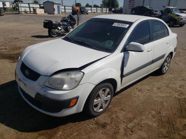 KNADE123476269039 - 2007 KIA RIO BASE WHITE photo 2