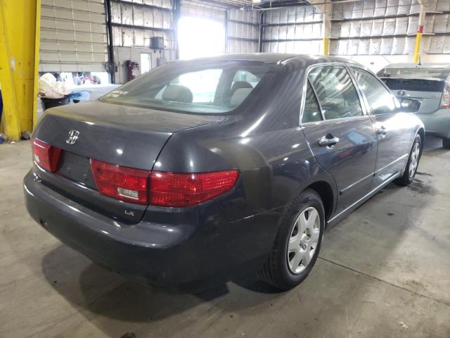 1HGCM56445A176867 - 2005 HONDA ACCORD LX GRAY photo 4