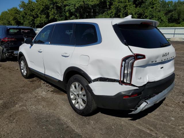 5XYP24HC6NG239536 - 2022 KIA TELLURIDE WHITE photo 9