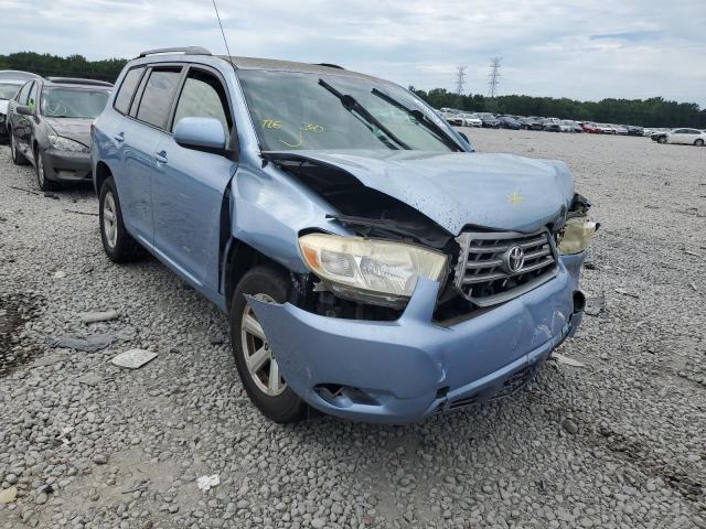 JTEES41A382038445 - 2008 TOYOTA HIGHLANDER BLUE photo 1