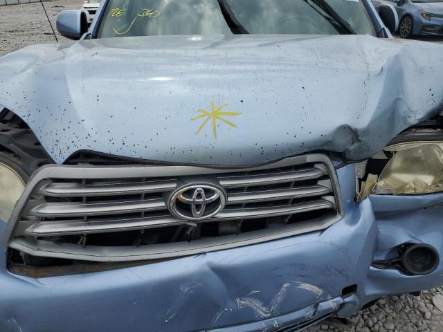 JTEES41A382038445 - 2008 TOYOTA HIGHLANDER BLUE photo 7