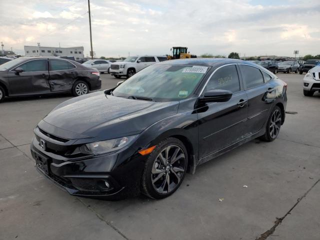 2HGFC2F83MH536230 - 2021 HONDA CIVIC SPOR BLACK photo 2