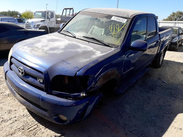 5TBET38136S523314 - 2006 TOYOTA TUNDRA DOU BLUE photo 2