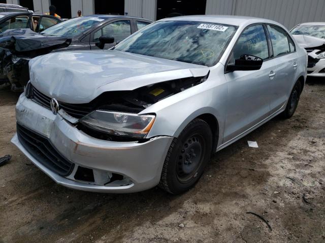 3VW1K7AJ9EM378754 - 2014 VOLKSWAGEN JETTA BASE 银色 照片 2