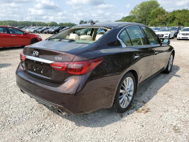 JN1EV7AR3LM252404 - 2020 INFINITI Q50 PURE BROWN photo 4