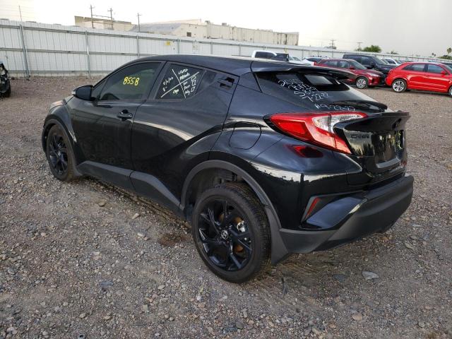 JTNKHMBX8M1125889 - 2021 TOYOTA C-HR XLE BLACK photo 3