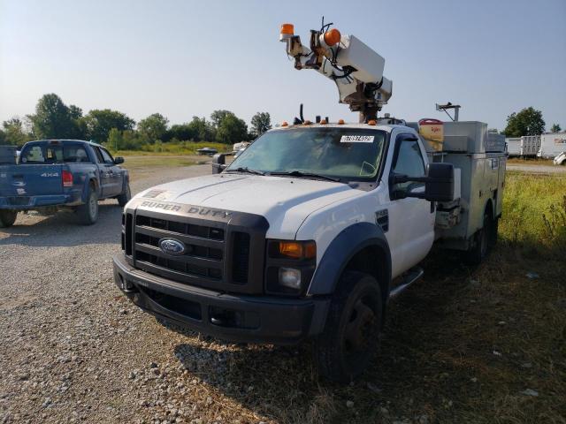 1FD4F46Y78EA84378 - 2008 FORD F450 SUPER WHITE photo 2