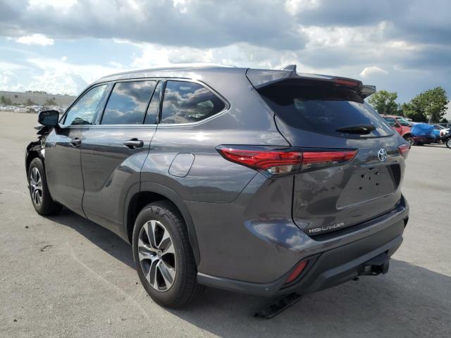 5TDGARAH7MS007809 - 2021 TOYOTA HIGHLANDER GRAY photo 3