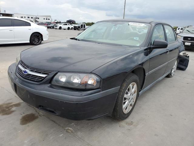 2G1WF52E349213043 - 2004 CHEVROLET IMPALA BLACK photo 2