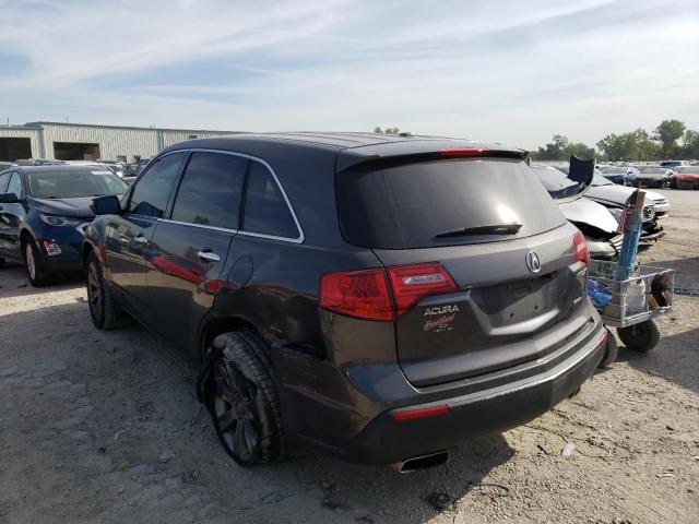 2HNYD2H58AH520506 - 2010 ACURA MDX ADVANC GRAY photo 3