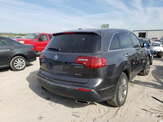 2HNYD2H58AH520506 - 2010 ACURA MDX ADVANC GRAY photo 4