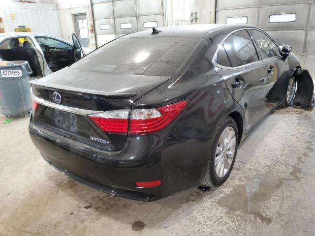 JTHBW1GG2D2014779 - 2013 LEXUS ES 300H BLACK photo 4