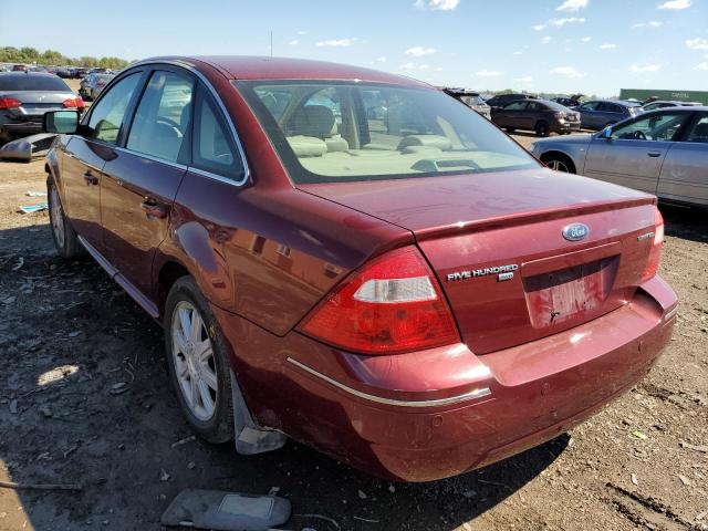 1FAHP28166G184311 - 2006 FORD FIVE HUNDR MAROON photo 3