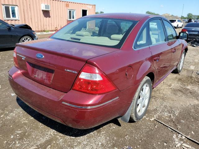 1FAHP28166G184311 - 2006 FORD FIVE HUNDR MAROON photo 4