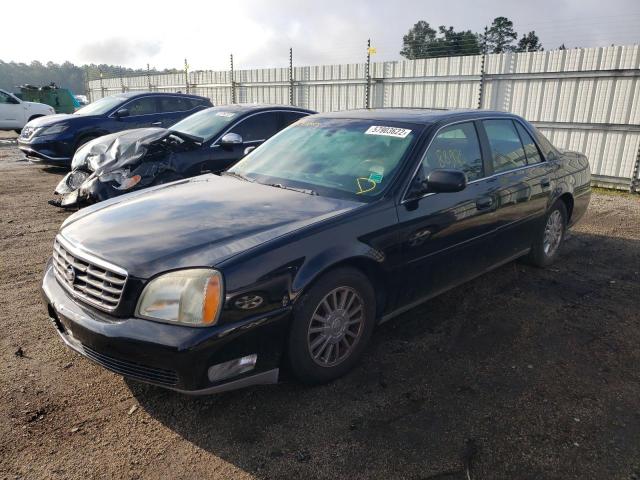 1G6KE57Y93U164513 - 2003 CADILLAC DEVILLE DH BLACK photo 2