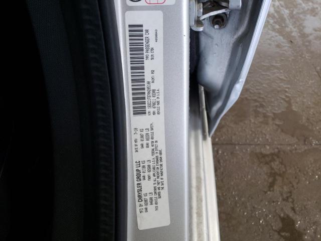 1B3CC1FB7AN205100 - 2010 DODGE AVENGER EX SILVER photo 10