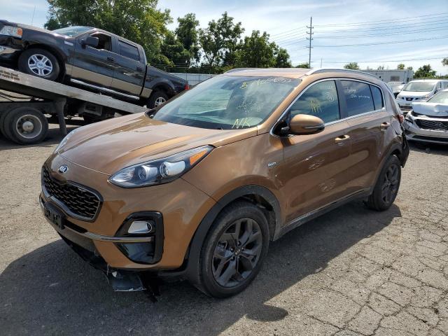 KNDP6CAC1M7843483 - 2021 KIA SPORTAGE S BROWN photo 2