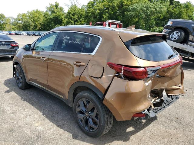 KNDP6CAC1M7843483 - 2021 KIA SPORTAGE S BROWN photo 3