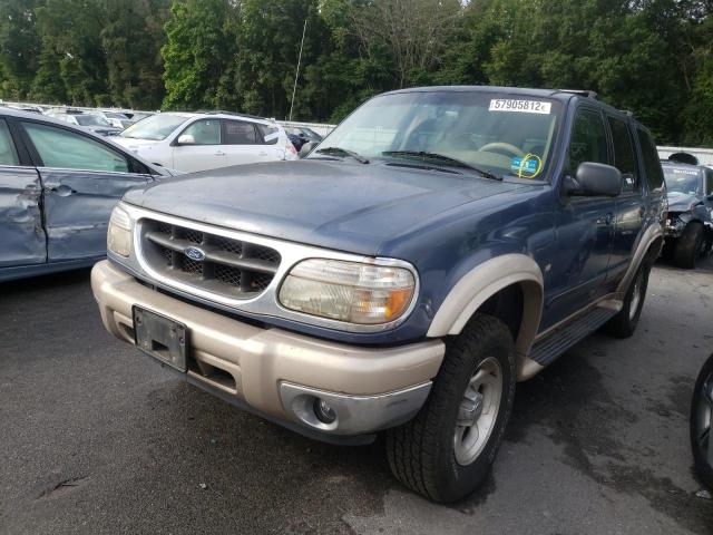 1FMZU84P1YZC64493 - 2000 FORD EXPLORER E BLUE photo 2