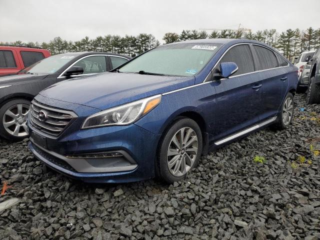 5NPE34AF6FH140136 - 2015 HYUNDAI SONATA SPO BLUE photo 2