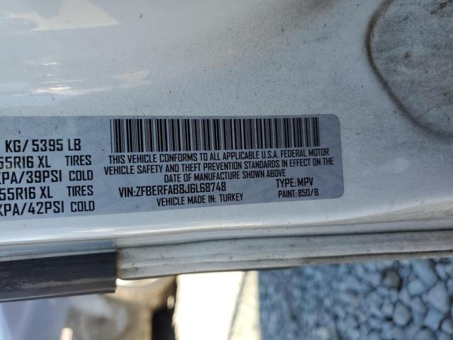 ZFBERFAB8J6L68748 - 2018 RAM PROMASTER WHITE photo 10