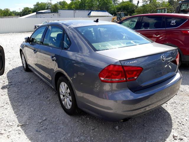 1VWAT7A33FC004657 - 2015 VOLKSWAGEN PASSAT S GRAY photo 3
